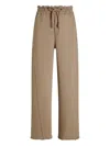 Dolce & Gabbana Drawstring Frayed-edge Track Pants In Brown