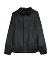Dolce & Gabbana Drawstring Hooded Jacket In Black