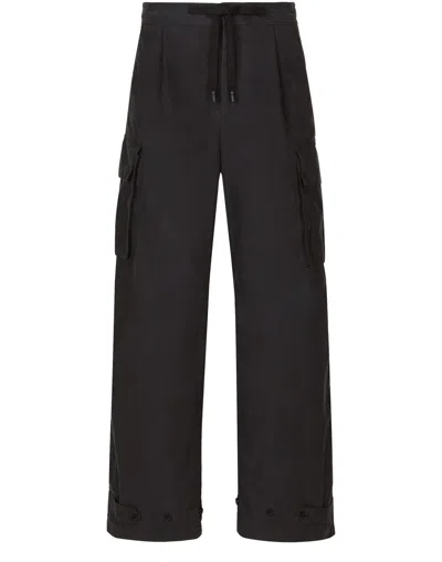Dolce & Gabbana Drawstring Jogging Pants In Black