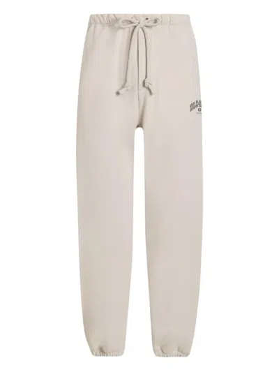 DOLCE & GABBANA DRAWSTRING LOGO-PRINT TRACK PANTS