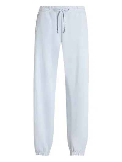 Dolce & Gabbana Drawstring Logo Track Pants In Blue