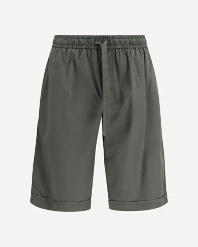 Dolce & Gabbana Drawstring Pocket Shorts In Gray