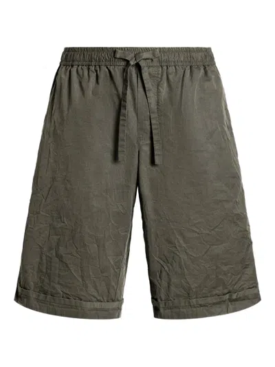 Dolce & Gabbana Shorts In Cotone Grigio Dolce E Gabbana In Brown