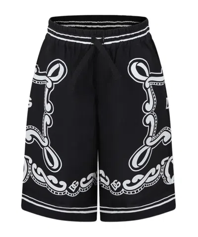 Dolce & Gabbana Drawstring Shorts In Black