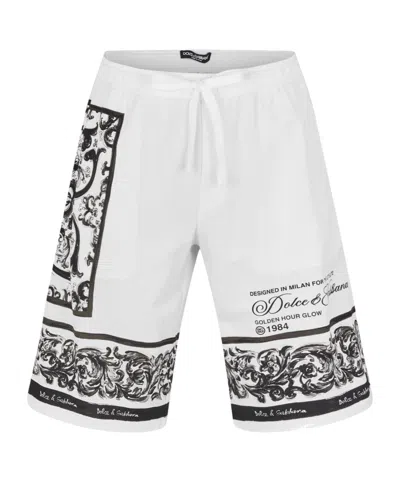 Dolce & Gabbana Drawstring Shorts In White