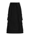 Dolce & Gabbana Mini Skirt Faux Fur Trim Pockets In Black