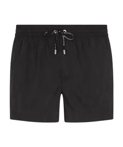 Dolce & Gabbana Drawstring Swim Shorts In Black