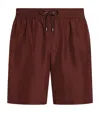 Dolce & Gabbana Drawstring Swim Shorts In Brown