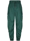 Dolce & Gabbana Drawstring Tapered Trousers In Green