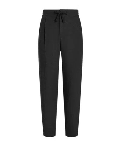 Dolce & Gabbana Drawstring Track Pants In Black