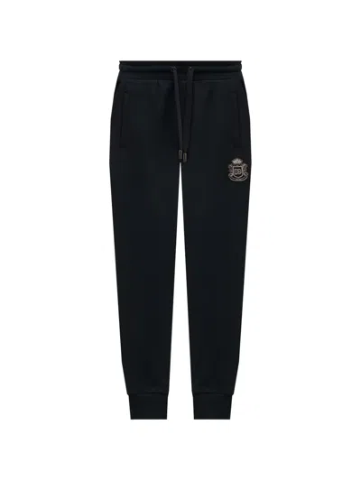 Dolce & Gabbana Drawstring Track Pants In Black