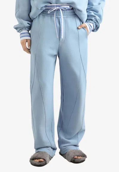 Dolce & Gabbana Drawstring Track Pants In Blue
