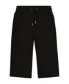 Dolce & Gabbana Drawstring Track Shorts In Black