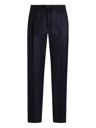 Dolce & Gabbana Drawstring Track Trousers In Blue