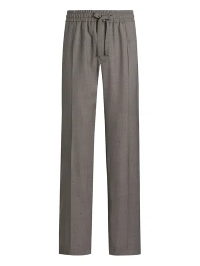 Dolce & Gabbana Drawstring Trousers In Gray
