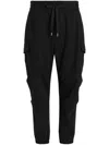 Dolce & Gabbana Drawstring-waist Cargo Pants In Black