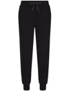 Dolce & Gabbana Drawstring-waist Cotton-blend Track Pants In Blue
