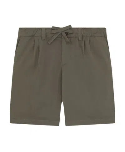 DOLCE & GABBANA LOGO PATCH DRAWSTRING-WAIST SHORTS
