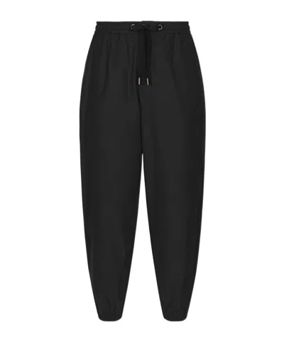 DOLCE & GABBANA DRAWSTRING-WAIST COTTON TRACK PANTS