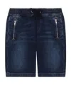 Dolce & Gabbana Drawstring-waist Denim Shorts In Black