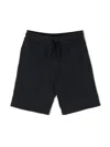 Dolce & Gabbana Kids' Drawstring Cotton Shorts In Blue