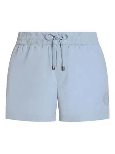 Dolce & Gabbana Drawstring-waist Swim Shorts In Blue