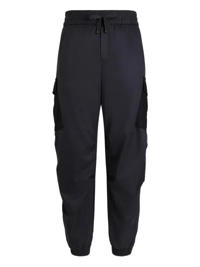 Dolce & Gabbana Drawstring-waistband Cargo Trousers In Blue