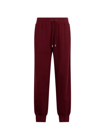 Dolce & Gabbana Drawstring-fastening Track Pants In Burgundy