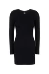 Dolce & Gabbana Short Milano Rib Dress With Dg Logo