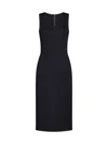 Dolce & Gabbana Sleeveless Scoop Neck Jersey Midi Dress