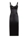 Dolce & Gabbana Panelled Midi Dress In Black