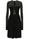 Dolce & Gabbana Long-sleeved Dress In Black
