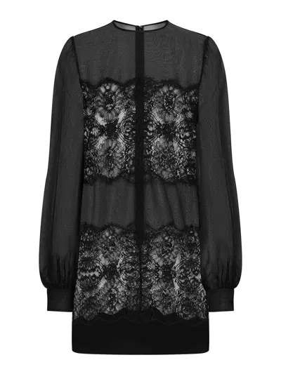 DOLCE & GABBANA VESTIDO CORTO - NEGRO