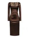 Dolce & Gabbana Dress In Brown