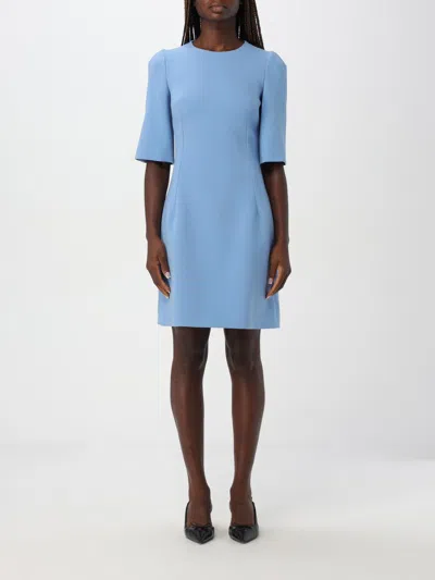 DOLCE & GABBANA DRESS DOLCE & GABBANA WOMAN COLOR GNAWED BLUE,F95275011