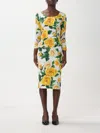 Dolce & Gabbana Floral Silk-blend Midi Dress In Multicolor