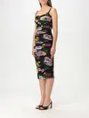 Dolce & Gabbana Paneled Ruched Floral-print Tulle Dress In Pink