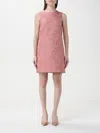 Dolce & Gabbana Short Floral Sack Dress In Pink