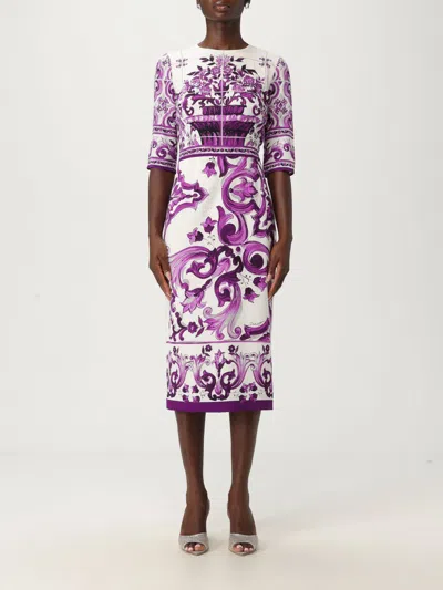 DOLCE & GABBANA DRESS DOLCE & GABBANA WOMAN COLOR VIOLET,H15425019