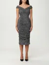 Dolce & Gabbana Off-the-shoulder Gathered Printed Silk-blend Midi Dress In Blue