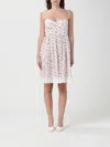Dolce & Gabbana Lace-trimmed Floral-print Cotton-blend Poplin Bustier Mini Dress In Multi