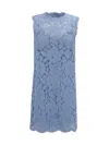 Dolce & Gabbana A-line Lace Mini Dress In Glicine