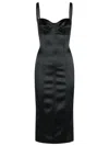 Dolce & Gabbana Dress In Black Acetate Blend In Black