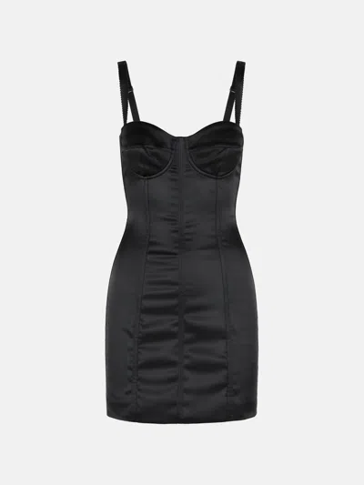 Dolce & Gabbana Dress In Black Acetate Blend