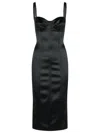 Dolce & Gabbana Dress In Black Acetate Blend