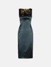 Dolce & Gabbana Dress In Black Acetate Blend In Gray