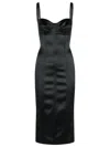 Dolce & Gabbana Dress In Black Acetate Blend In Nero