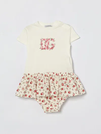 Dolce & Gabbana Kids' ドレス  ボーイ カラー ホワイト In White