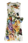 Dolce & Gabbana Dress Print Bouquet Flowers In White