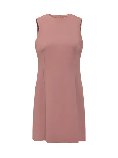 Dolce & Gabbana Dress In Rosa Polvere Scuro